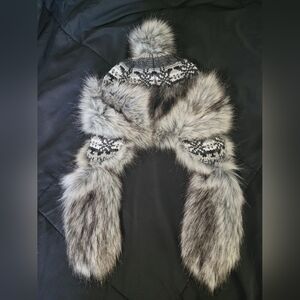 Knit Faux Fur Musher's Cap